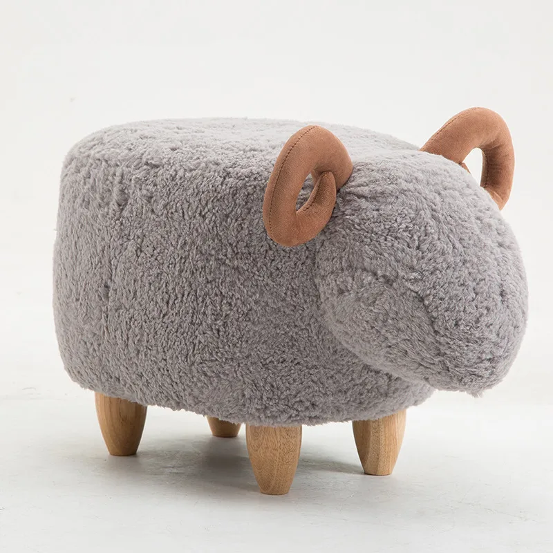Табурет для хранения овец табурет с подставкой ног в виде животного/мягкое