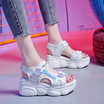 Open-toed Women Sport Sandals Wedge Hollow Out Women Sandals Outdoor Cool Platform Shoes Women Beach Summer Shoes 7cm
Open-toed Women Sport Sandals Wedge Hollow Out Women Sandals Outdoor Cool Platform Shoes Women Beach Summer Shoes 7cm
