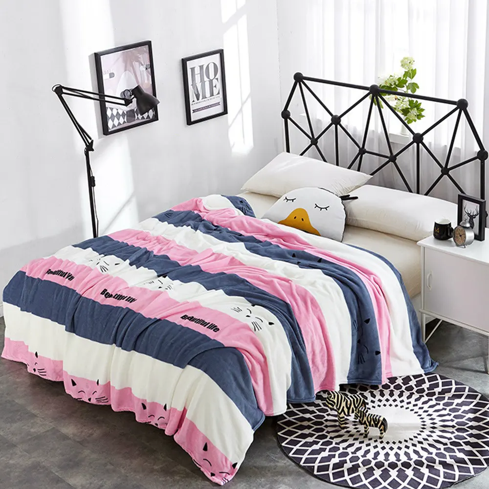 2107 NEW Flannel Fleece Quilts Blankets Super Soft Blanket On the Bed Coperta sofa/Bedding/Plane/TV Travel Throw
2107 NEW Flannel Fleece Quilts Blankets Super Soft Blanket On the Bed Coperta sofa/Bedding/Plane/TV Travel Throw
