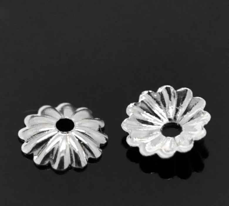 DoreenBeads 500PCs Silver color Beads Caps For Jewelry Findings 6mm(2/8") Dia. (B20526), yiwu
DoreenBeads 500PCs Silver color Beads Caps For Jewelry Findings 6mm(2/8") Dia. (B20526), yiwu