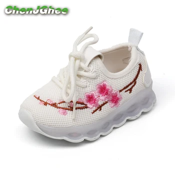 Kids Shoes For Girls Boys Luminous Shoes Casual Sneakers LED Lighted Children Glowing Shoes Embroidered Flowers Air Mesh Soft
Kids Shoes For Girls Boys Luminous Shoes Casual Sneakers LED Lighted Children Glowing Shoes Embroidered Flowers Air Mesh Soft