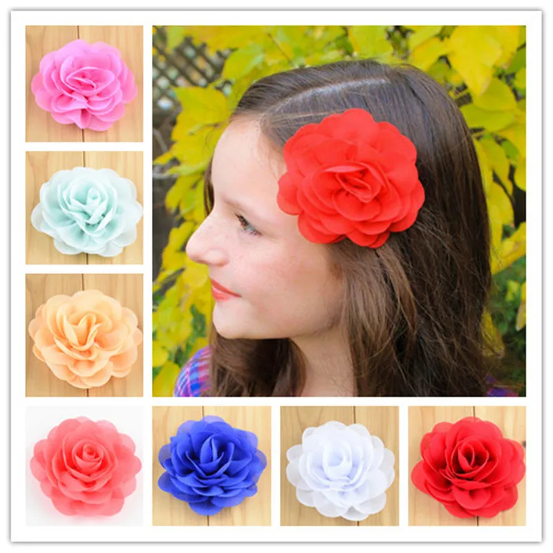 15pcs/lot 3 inch Chiffon Fabric Flower Hair Clips Rolled Rose Hairpins For Girls Hair Accessories 28 Colors Free Shipping FC111
15pcs/lot 3 inch Chiffon Fabric Flower Hair Clips Rolled Rose Hairpins For Girls Hair Accessories 28 Colors Free Shipping FC111