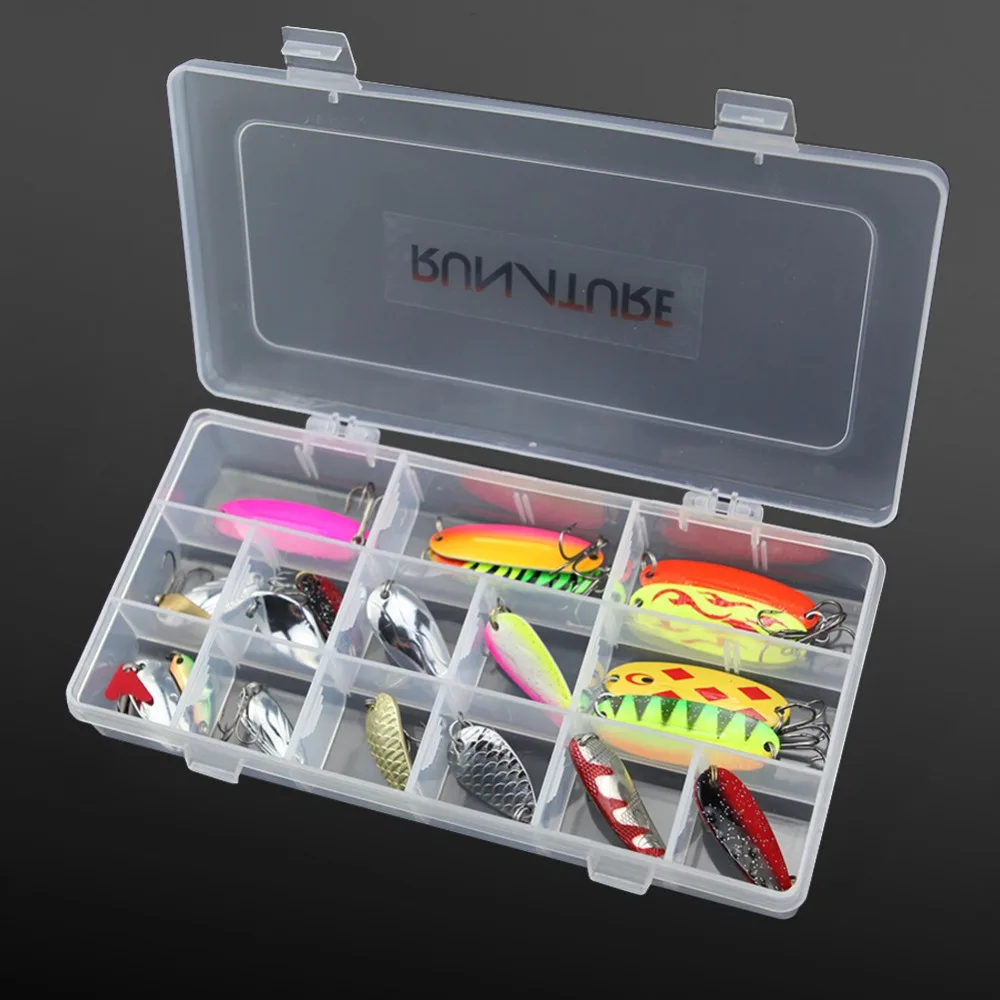 RUNATURE Fishing Spoon lures Kit 20PCS Assorted Fishing Metal lures Casting Spinner Fishing Baits with Fishing Tackle Box
RUNATURE Fishing Spoon lures Kit 20PCS Assorted Fishing Metal lures Casting Spinner Fishing Baits with Fishing Tackle Box