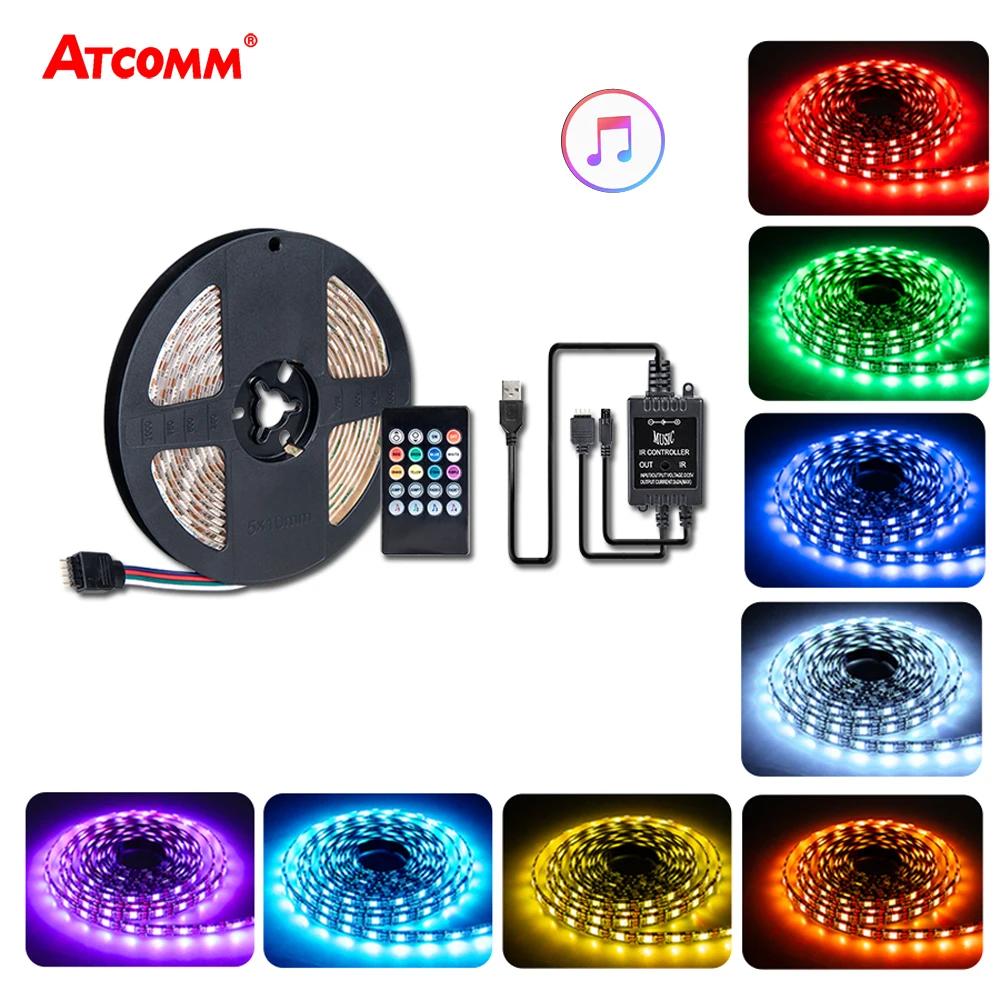 USB RGB LED Music Sensor Control RGB LED Strip Light Diode Tape Lamp 5V 5050 RGB TV Keyboard PC Backlight 60LEDs/m 0.5m-5m IP65
USB RGB LED Music Sensor Control RGB LED Strip Light Diode Tape Lamp 5V 5050 RGB TV Keyboard PC Backlight 60LEDs/m 0.5m-5m IP65