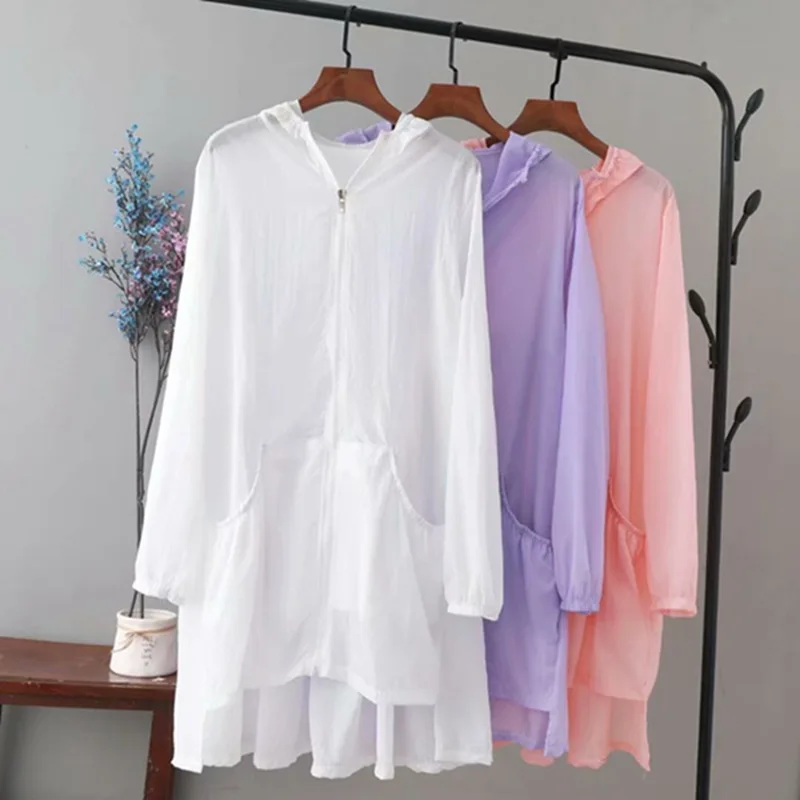 2019 Plus Size Casual Jacket Summer Women Clothing Fashion Loose big pocket Hooded zipper thin sun-protective clothing L5-802
2019 Plus Size Casual Jacket Summer Women Clothing Fashion Loose big pocket Hooded zipper thin sun-protective clothing L5-802