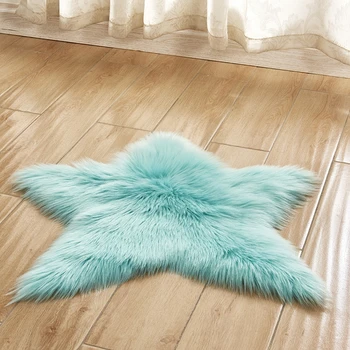 Long Hairy Rug Blue White Pink Five-Pointed Star Fur Area Rugs Artificial Wool Sheepskin Baby Room Bedroom Soft Shaggy Carpet
Long Hairy Rug Blue White Pink Five-Pointed Star Fur Area Rugs Artificial Wool Sheepskin Baby Room Bedroom Soft Shaggy Carpet