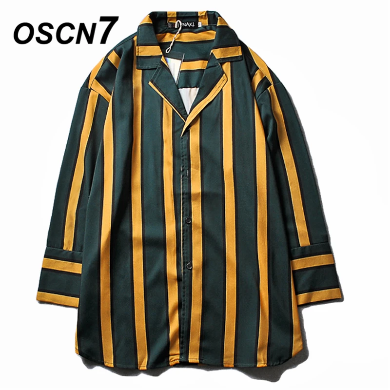 OSCN7 Stripe Long Sleeve Shirt Men Streetwear 2019 Summer Hawaii Beach Three Quarter Sleeve Shirts Harujuku Mens Shirt 698
OSCN7 Stripe Long Sleeve Shirt Men Streetwear 2019 Summer Hawaii Beach Three Quarter Sleeve Shirts Harujuku Mens Shirt 698