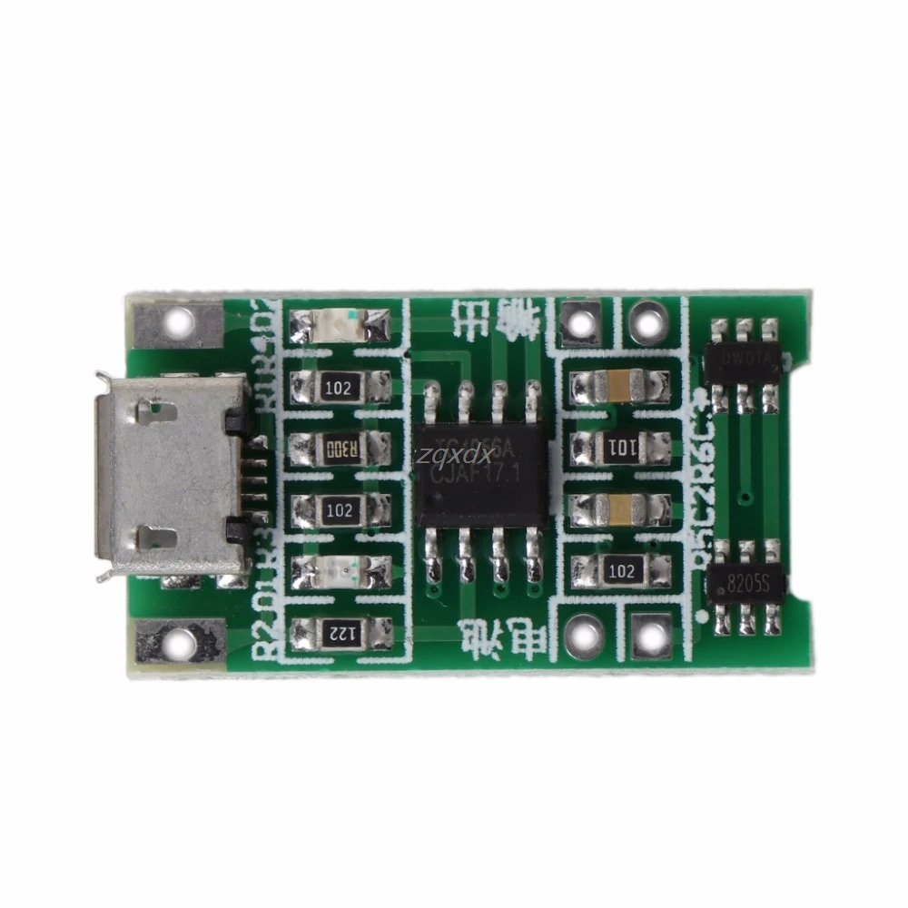 

TP4056 1S 3.7V USB 1A Lithium Lipo 18650 Battery Charging Protection Module Integrated Circuits July DropShip