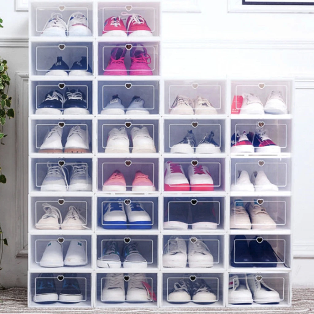 6PCS/Set Thickened flip shoes transparent Drawer Case Plastic Shoe Boxes Stackable Box storage shoe box storage organizer
6PCS/Set Thickened flip shoes transparent Drawer Case Plastic Shoe Boxes Stackable Box storage shoe box storage organizer
