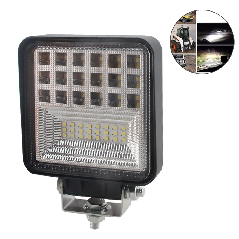 1PCS 4 Inch 126W Work Light Bar Led Off Road Spot Flood Driving Fog Lamp For Offroad Trucks ATV UTV SUV Boat
1PCS 4 Inch 126W Work Light Bar Led Off Road Spot Flood Driving Fog Lamp For Offroad Trucks ATV UTV SUV Boat