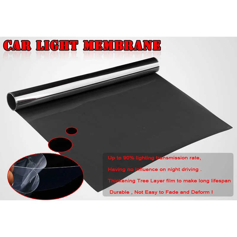 15*47" new Gloss Dark Black Membrane Headlight Taillight Fog Light Automatic lamp Vinyl Film
15*47" new Gloss Dark Black Membrane Headlight Taillight Fog Light Automatic lamp Vinyl Film