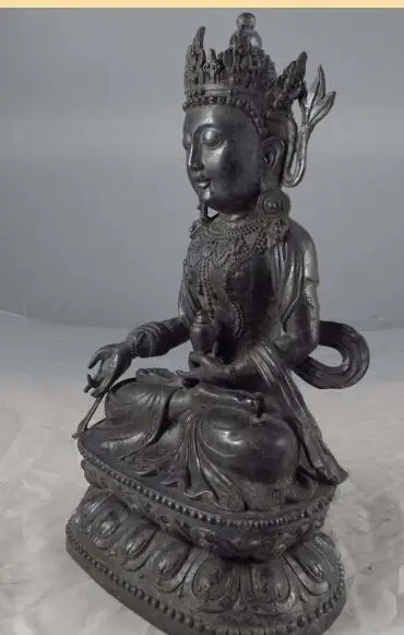 S1811 12 Tibet Buddhism Temple Copper Bronze GuanYin Bodhisattva Goddess Buddha Statue
S1811 12 Tibet Buddhism Temple Copper Bronze GuanYin Bodhisattva Goddess Buddha Statue
