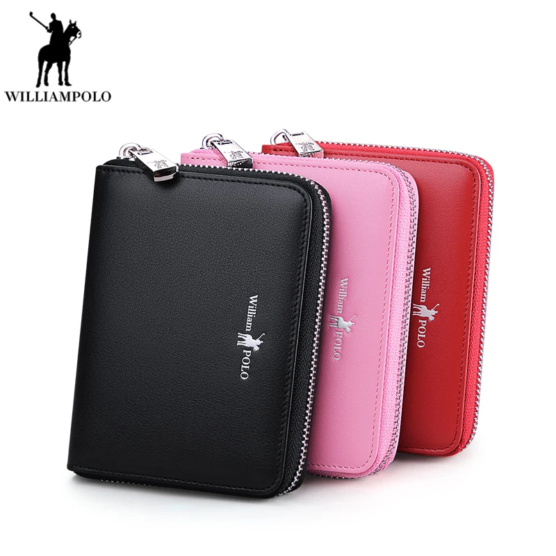 Williampolo Genuine Leather 30 Card Holder Short Wallet Womens Luxury Brand Purses Zipper Case handbags Credit Card PL185166
Williampolo Genuine Leather 30 Card Holder Short Wallet Womens Luxury Brand Purses Zipper Case handbags Credit Card PL185166