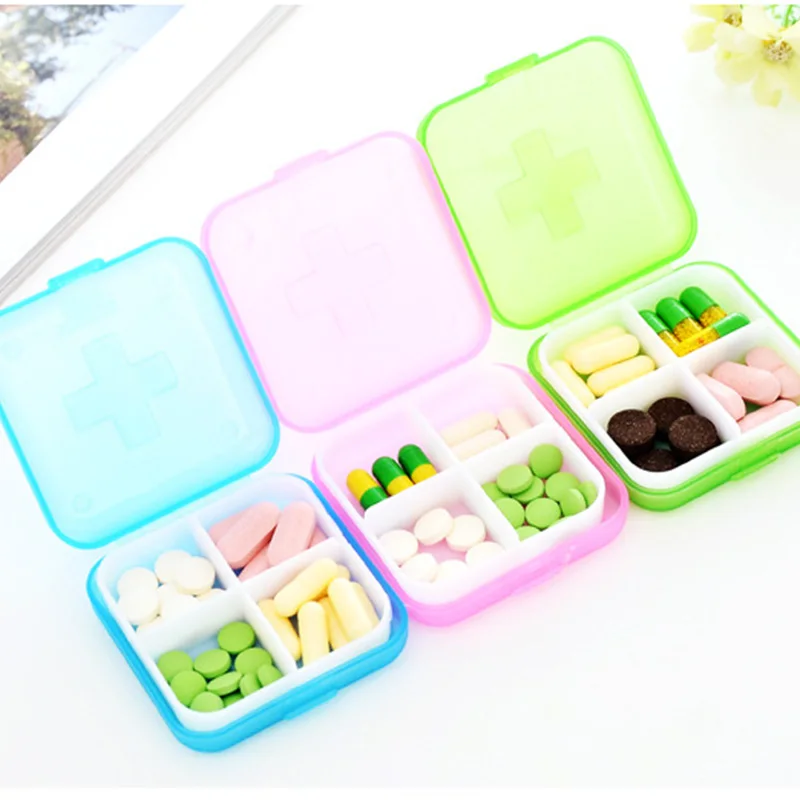 Mini 4 Slot Medicine Case Organizer Portable Plastic Pill Drug Boxes Container Compartment Medicine Tablet Holder Candy Colors
Mini 4 Slot Medicine Case Organizer Portable Plastic Pill Drug Boxes Container Compartment Medicine Tablet Holder Candy Colors