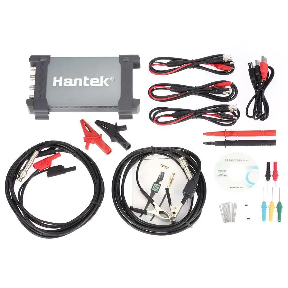 Hantek 6254BE цифровой осциллограф USB PC Osciloscopio 4 канала 250 МГц полоса пропускания