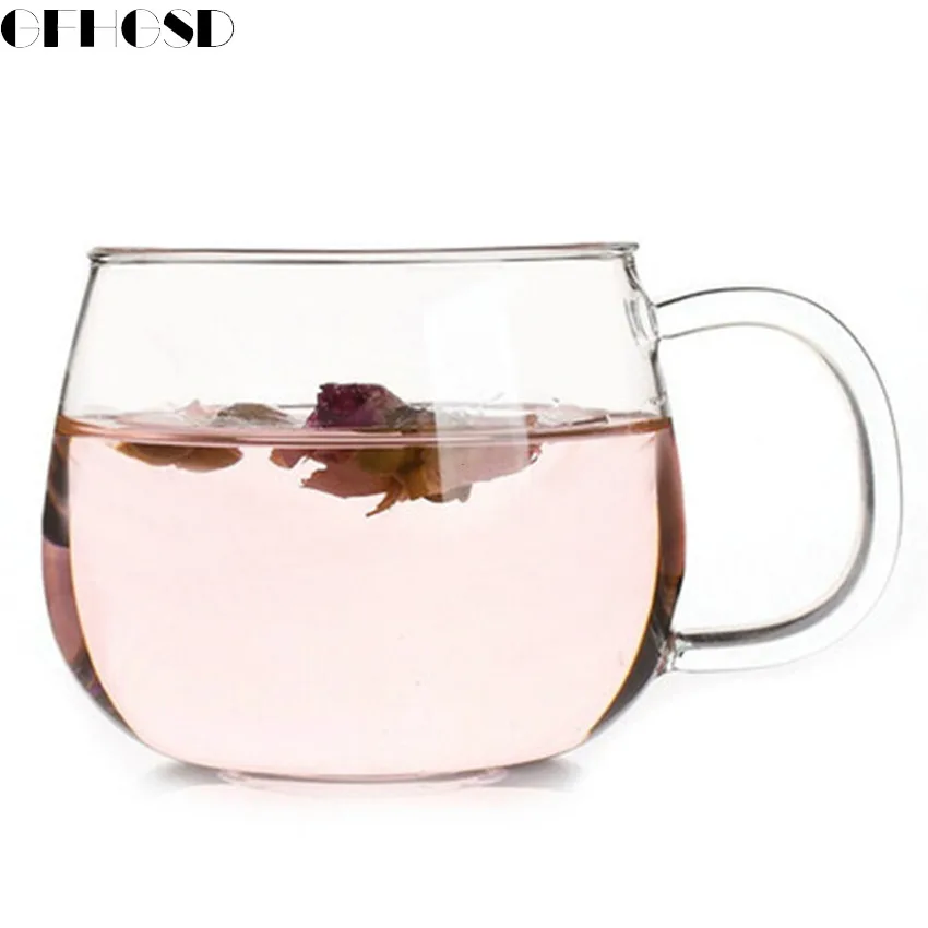 

GFHGSD Brand 350ML Creative Double Layers Borosilicate Glass Coffee Mug Heat Resistance Tea Milk Cup Drinkware Water Bottle