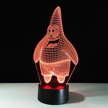 Patrick Star Table Desk Lamp Touch Sensor 7 Colors 3D Cartoon LED Night Light Novelty Atmosphere Decor Lamps for Kids Bedroom
Patrick Star Table Desk Lamp Touch Sensor 7 Colors 3D Cartoon LED Night Light Novelty Atmosphere Decor Lamps for Kids Bedroom