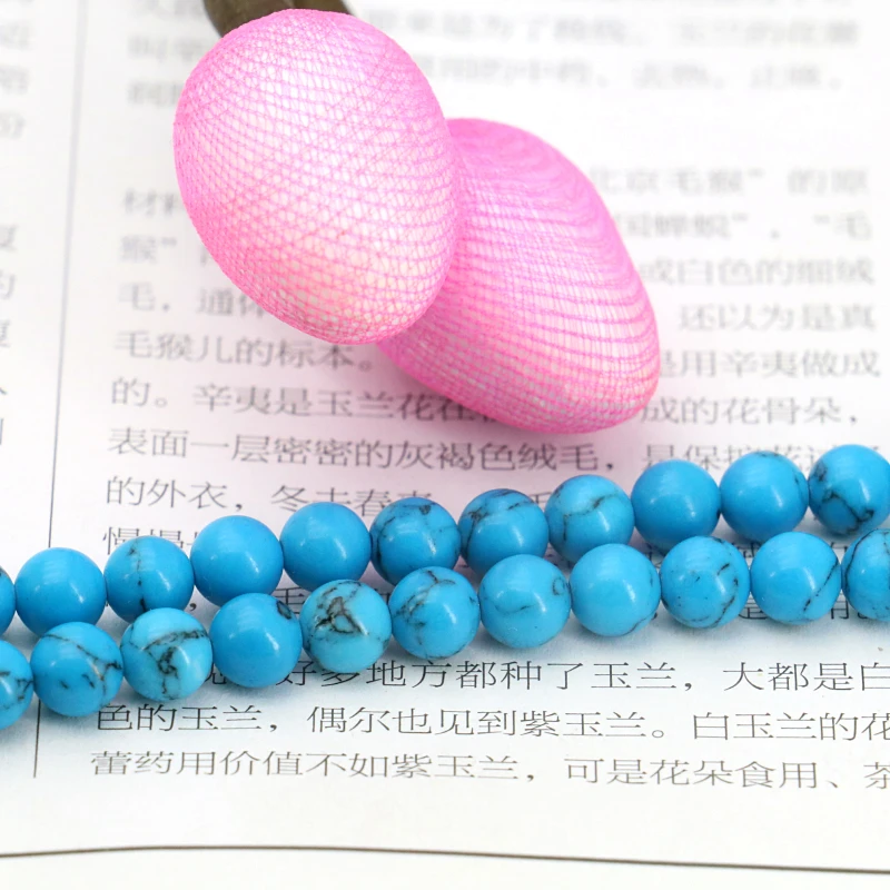 !Blue Turkey Stone Black Lines Round 6mm Loose Beads 15" DIY Fit Handmade Beautiful Jewelry Making Design Gifts
!Blue Turkey Stone Black Lines Round 6mm Loose Beads 15" DIY Fit Handmade Beautiful Jewelry Making Design Gifts