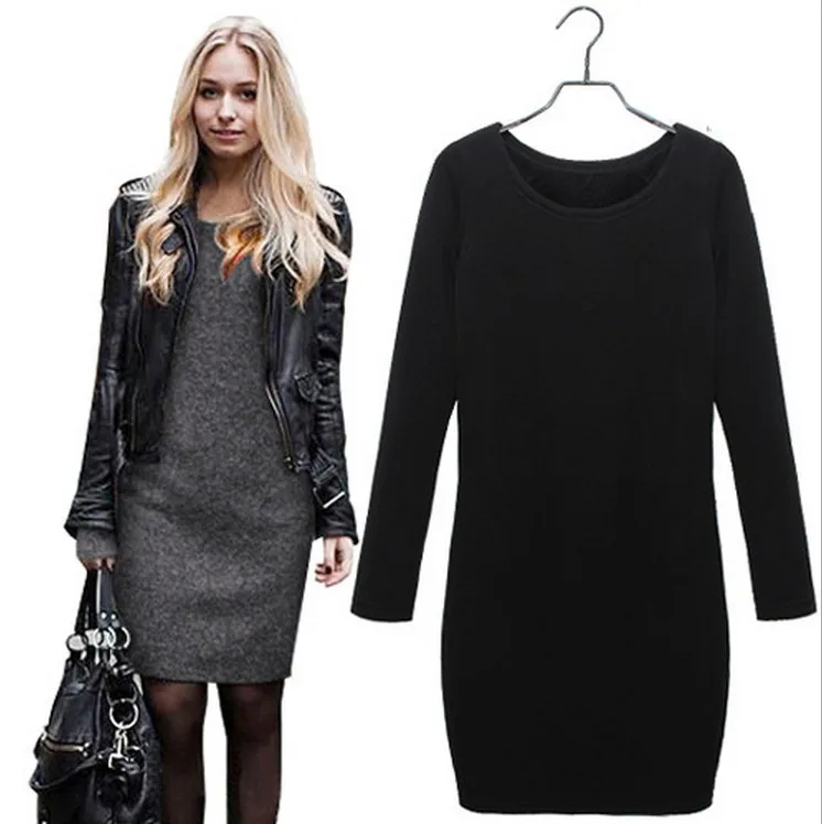 Autumn Dress Cotton Cashmere Long Sleeve chubby Women Dress Warm Winter Clothing Under Dress Big Size Women XXXL baggy dress
Autumn Dress Cotton Cashmere Long Sleeve chubby Women Dress Warm Winter Clothing Under Dress Big Size Women XXXL baggy dress