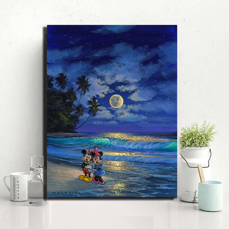 Romance Under The Moonlight Mouse Cartoon Prints Picture Modular Paintings For Living Room Poster On The Wall Home Decor
Romance Under The Moonlight Mouse Cartoon Prints Picture Modular Paintings For Living Room Poster On The Wall Home Decor