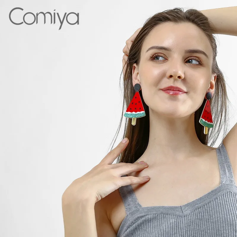 Comiya Drop Earrings Zinc Alloy Statement Brincos Acrylic Watermelon Accessories Indian Jewelry Boho Dangle Earring For Women
Comiya Drop Earrings Zinc Alloy Statement Brincos Acrylic Watermelon Accessories Indian Jewelry Boho Dangle Earring For Women