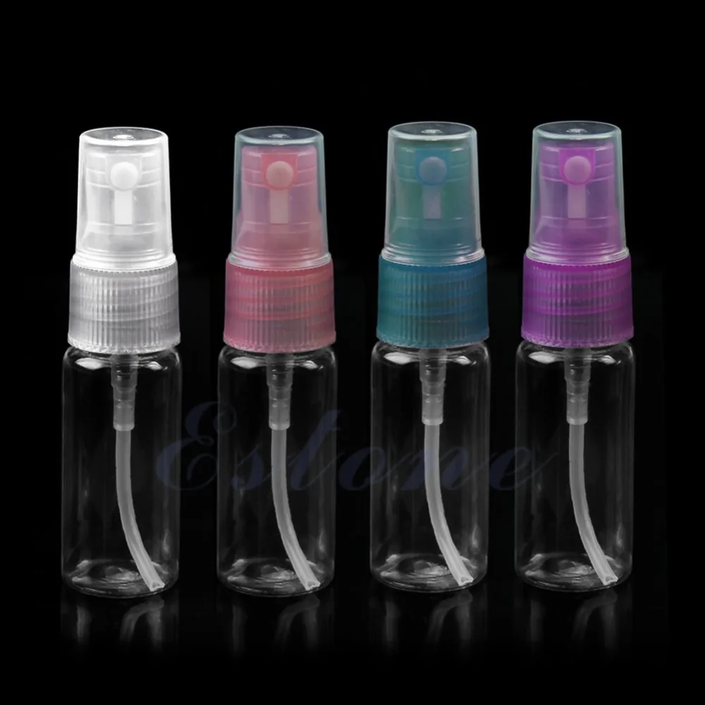 1pc 10ml Mini portable Empty Plastic Atomizer atomizing Spray Bottle NEW &K125& 
1pc 10ml Mini portable Empty Plastic Atomizer atomizing Spray Bottle NEW &K125&