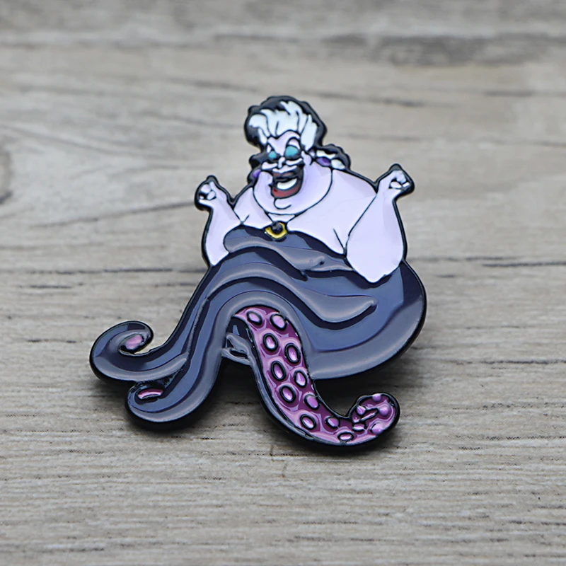 K138 Ursula Enamel Pin Brooches Cartoon Creative Metal Brooch For Women Pins Denim Hat Badge Collar Jewelry 1pcs
K138 Ursula Enamel Pin Brooches Cartoon Creative Metal Brooch For Women Pins Denim Hat Badge Collar Jewelry 1pcs