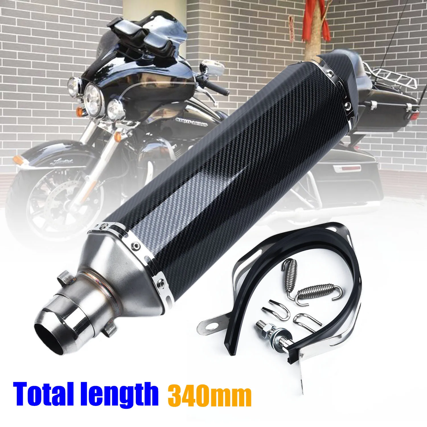 470mm Universal Motorcycle Exhaust Muffler Pipe w/DB Killer Slip 38-51mm High quality stainless steel motorcycles Exhaust Pipe
470mm Universal Motorcycle Exhaust Muffler Pipe w/DB Killer Slip 38-51mm High quality stainless steel motorcycles Exhaust Pipe