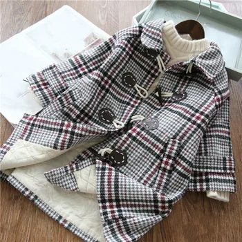 Baby Girls Wool Outerwear Coats Children Horn Button Trench Coat Clothing Kids Winter Autumn Plaid Jackets Long Style for 2-7Yrs
Baby Girls Wool Outerwear Coats Children Horn Button Trench Coat Clothing Kids Winter Autumn Plaid Jackets Long Style for 2-7Yrs