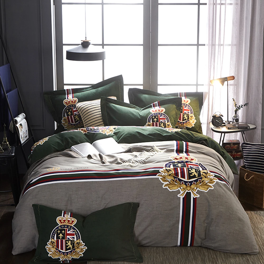 2018 England Stripes Grey Bedding Set Winter Thick Sanding Cotton Duvet Cover Set Queen King Size Bedlinens Pillowcases
2018 England Stripes Grey Bedding Set Winter Thick Sanding Cotton Duvet Cover Set Queen King Size Bedlinens Pillowcases