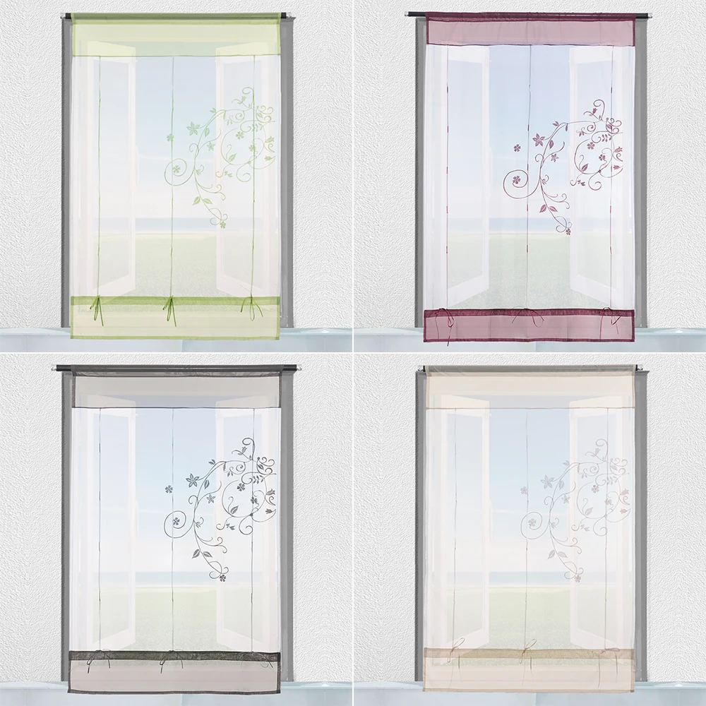 1PC Popular Nice Translucent Polyester Drapes Roman Blinds Window Tulle Voile Curtain Embroidered Pastoral Curtain Home Decor
1PC Popular Nice Translucent Polyester Drapes Roman Blinds Window Tulle Voile Curtain Embroidered Pastoral Curtain Home Decor