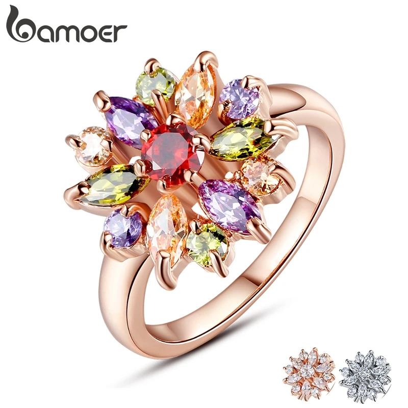 BAMOER 3 Colors Rose Gold Color Finger Ring for Women with AAA Multicolor Cubic Zircon Wedding Berloque #6 7 8 9 JIR031
BAMOER 3 Colors Rose Gold Color Finger Ring for Women with AAA Multicolor Cubic Zircon Wedding Berloque #6 7 8 9 JIR031
