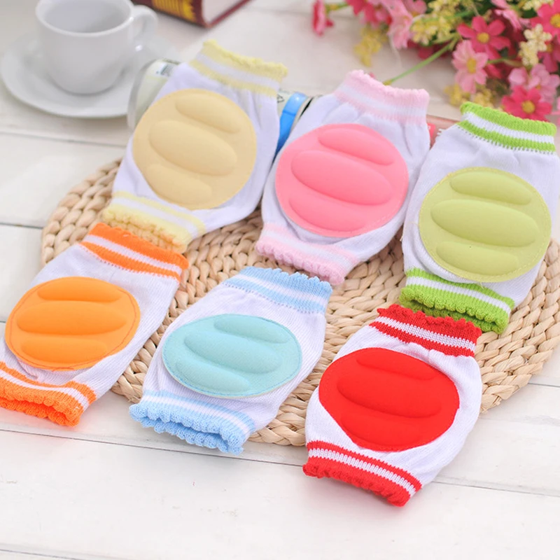 

1Pair Baby Kneepad Cozy Cotton Breathable Sponge Children Knee Pads Learn To Walk Best Protection Crawling Leggings Pad