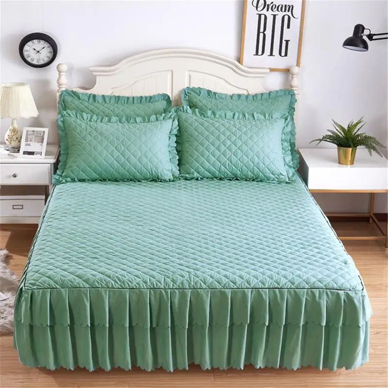 150*200cm Solid Color Cotton Sandwiched Bed Cover Comfortable Color Quilted Mattress Cover Home Bedding Pillowcase Set
150*200cm Solid Color Cotton Sandwiched Bed Cover Comfortable Color Quilted Mattress Cover Home Bedding Pillowcase Set