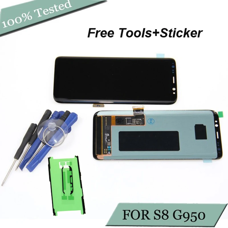 AMOLED for SAMSUNG S8 G950F G950U LCD Display Touch Screen Digitizer Replacement
AMOLED for SAMSUNG S8 G950F G950U LCD Display Touch Screen Digitizer Replacement