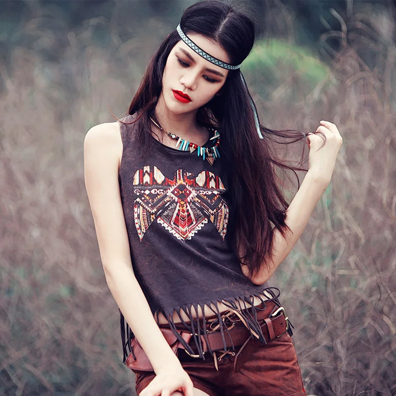 Aporia.AS Summer National Trend Sexy Sleeveless Totem Print Tassel Slim All-Match White Cotton Casual Short Vest T-Shorts Tops
Aporia.AS Summer National Trend Sexy Sleeveless Totem Print Tassel Slim All-Match White Cotton Casual Short Vest T-Shorts Tops