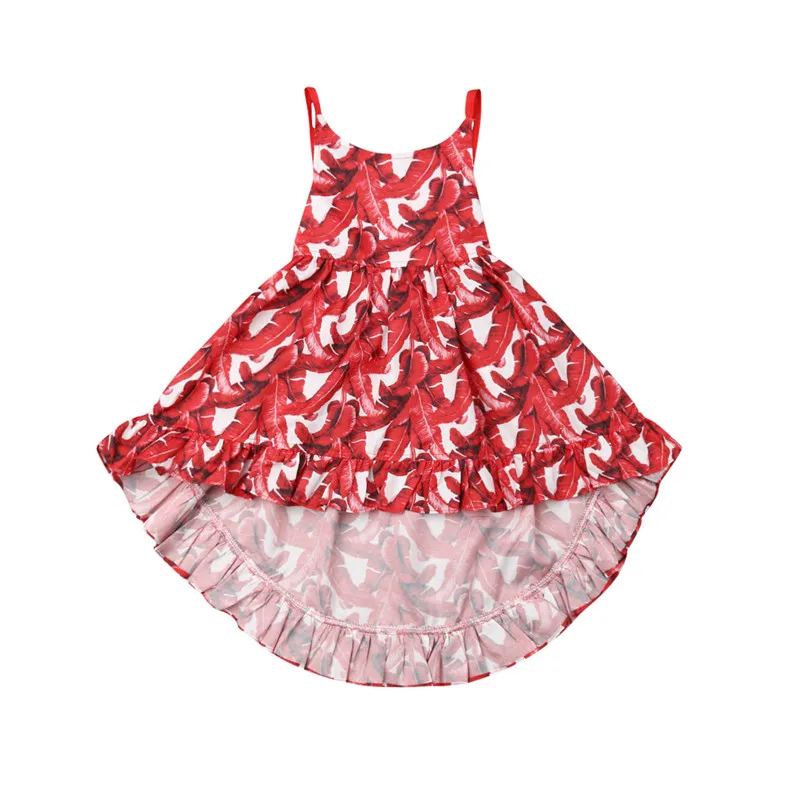 1-6T Girls Dress Toddler Baby Kids Palm Leaf Print Sleeveless Summer Dress For Girl Red Printing Party Swing Dress Girl Children
1-6T Girls Dress Toddler Baby Kids Palm Leaf Print Sleeveless Summer Dress For Girl Red Printing Party Swing Dress Girl Children