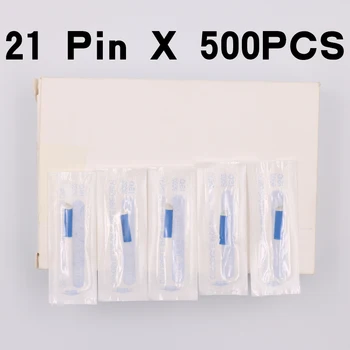 500pcs Permanent Makeup Eyebrow Tattoo Bevel Blade Microblading Needles For 3D Embroidery 21 Pin
500pcs Permanent Makeup Eyebrow Tattoo Bevel Blade Microblading Needles For 3D Embroidery 21 Pin