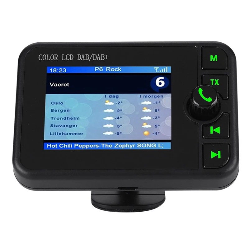 LCD Screen Car DAB Radio Receiver Adapter Bluetooth Transmitter USB Charger 7.5*5*2.2in
LCD Screen Car DAB Radio Receiver Adapter Bluetooth Transmitter USB Charger 7.5*5*2.2in