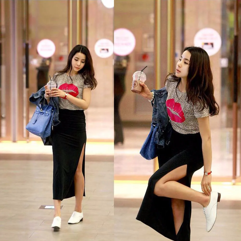 Women-Maxi-Skirt-Women-High-Waist-Slim-Hip-Long-Pencil-Skirts-Full-Length-Stretchy-Sexy-summer