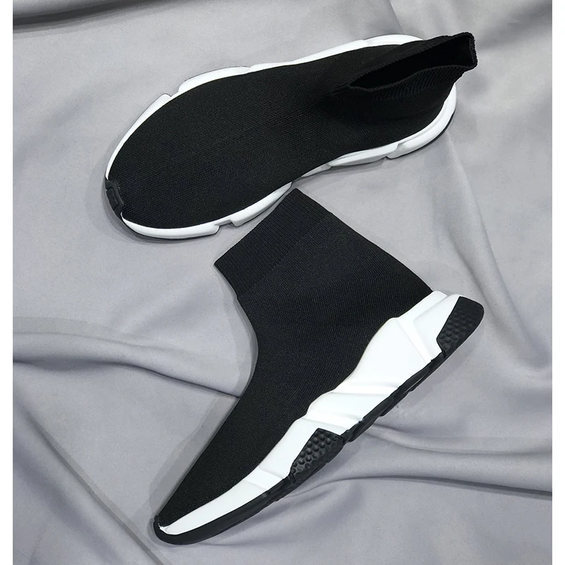 Fashion Brand Women Sock Boots Slip on Platform Shoes Stretch Fabric Flat Heel Elastic Ankle Boots Black Knitted Socks Woman
Fashion Brand Women Sock Boots Slip on Platform Shoes Stretch Fabric Flat Heel Elastic Ankle Boots Black Knitted Socks Woman