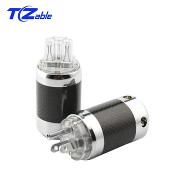 DIY Carbon Fiber Power Plug US Connectors Schuko AC IEC Plug Male Female Jack Audio Adapter Connector HiFi Electrical Plug
DIY Carbon Fiber Power Plug US Connectors Schuko AC IEC Plug Male Female Jack Audio Adapter Connector HiFi Electrical Plug