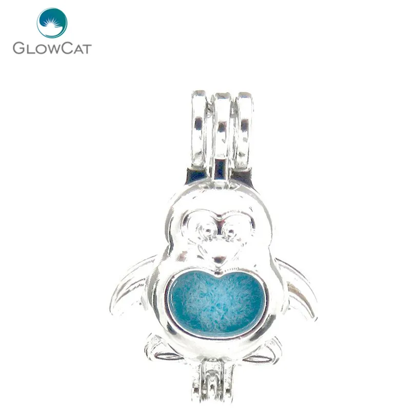 L599 5pcs/lot Bright Silver Cute Penguins Pearl Beads Cage Pendant Locket Fairytale Party Essential Oil Diffuser
L599 5pcs/lot Bright Silver Cute Penguins Pearl Beads Cage Pendant Locket Fairytale Party Essential Oil Diffuser