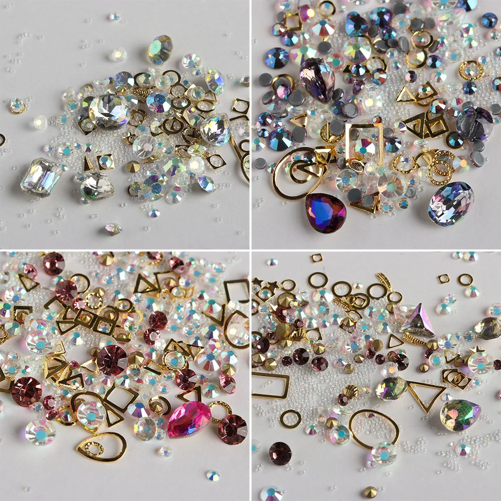 Fashion Mixed Size 3D Colorful Crystals Nail Studs Art Rhinestones Nail Glitter Tips Manicure For DIY Nail Phones Decorations
Fashion Mixed Size 3D Colorful Crystals Nail Studs Art Rhinestones Nail Glitter Tips Manicure For DIY Nail Phones Decorations