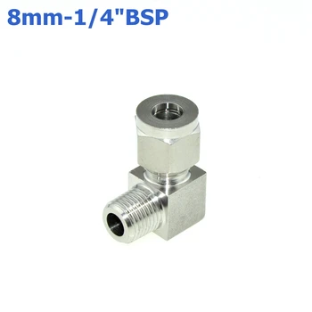 2Pcs 1/4" BSPT Male Thread x 8MM Double Ferrule Tube Compression Elbow Fitting Male Thread Connector PT Stainless Steel 304
2Pcs 1/4" BSPT Male Thread x 8MM Double Ferrule Tube Compression Elbow Fitting Male Thread Connector PT Stainless Steel 304