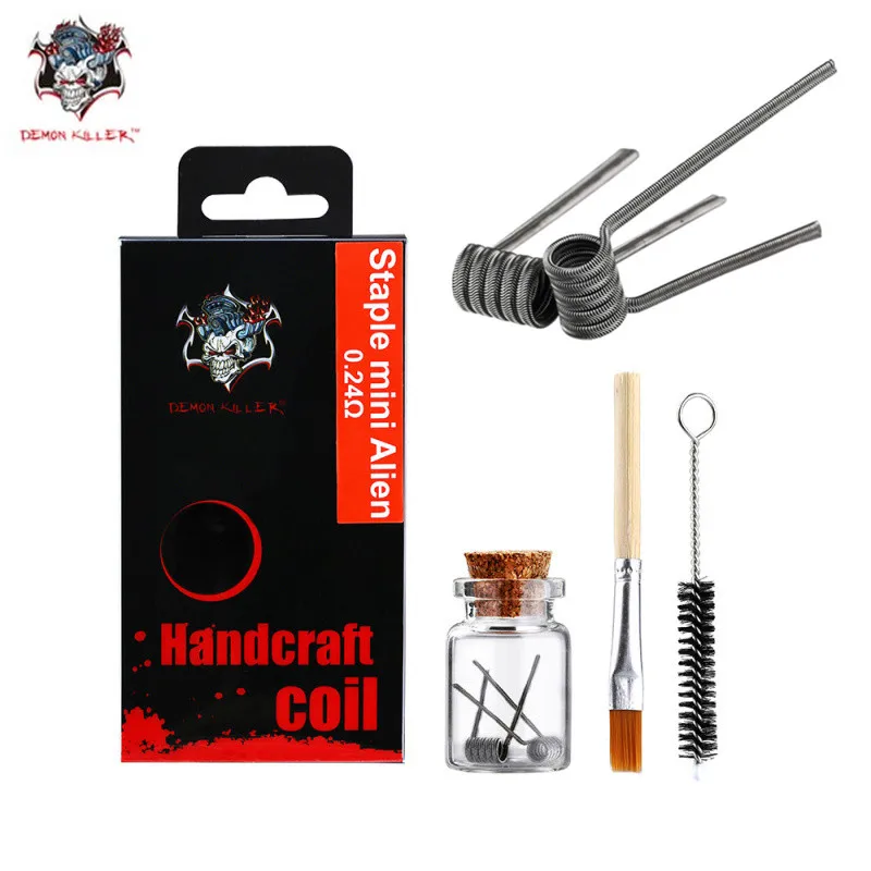 Demon Killer Upgrade Handcraft Coil Staple mini Alien Heating Wires for Ecig RDA Tank Heating Wire Resistance Premade Coil
Demon Killer Upgrade Handcraft Coil Staple mini Alien Heating Wires for Ecig RDA Tank Heating Wire Resistance Premade Coil