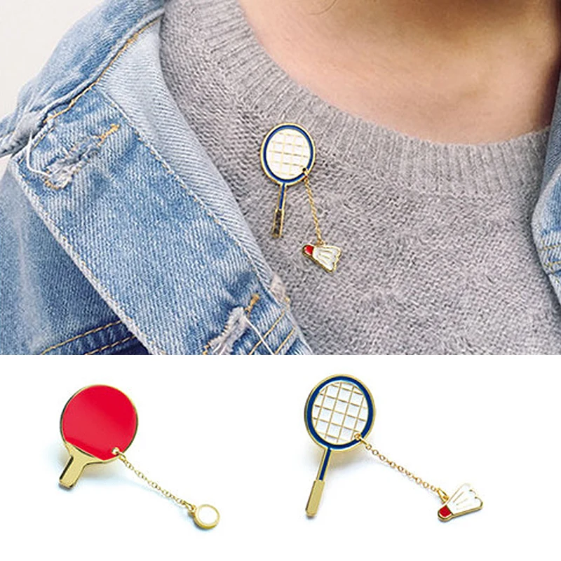 1 PC Unisex New Badminton Sports Series Pin Creative Cute Badge Brooches Pang ball Clothing Decoration Fashion Jewelry
1 PC Unisex New Badminton Sports Series Pin Creative Cute Badge Brooches Pang ball Clothing Decoration Fashion Jewelry