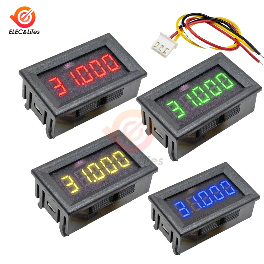 3 Wire DC 0-33.000V 0-33V Digital Voltmeter 5-digits bit High Precision Voltage Meter Tester Red/Blue/Green/Yellow
3 Wire DC 0-33.000V 0-33V Digital Voltmeter 5-digits bit High Precision Voltage Meter Tester Red/Blue/Green/Yellow