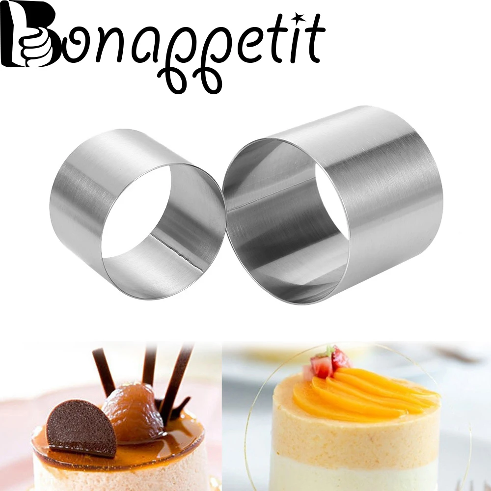 1PC Hot Useful 3 Sizes Mini Round Stainless Steel Mousse Ring Cake Mold Cake Pastry Decorating Ring Bakeware Baking Pastry Tool
1PC Hot Useful 3 Sizes Mini Round Stainless Steel Mousse Ring Cake Mold Cake Pastry Decorating Ring Bakeware Baking Pastry Tool