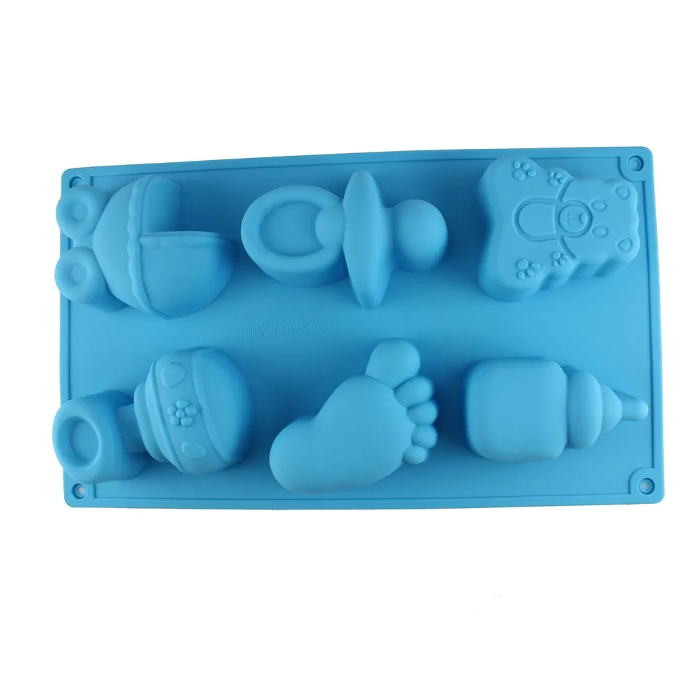 6 Cups Baby Shower Party Toys Silicone Chocolate Mould Pudding Soap Mold Kitchen DIY Cake Baking Tools CT284
6 Cups Baby Shower Party Toys Silicone Chocolate Mould Pudding Soap Mold Kitchen DIY Cake Baking Tools CT284